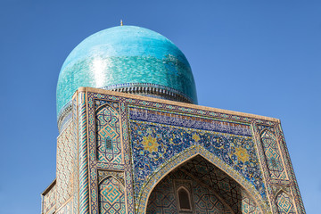 Dome of the mosque Tilya Kari madrassah