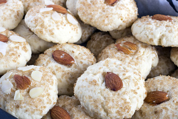 Chinese almond cookies - obrazy, fototapety, plakaty