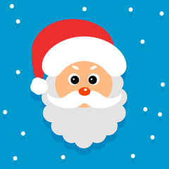 Avatar Santa Claus. Vector illustration.