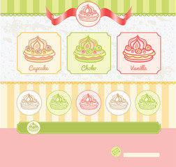Dessert theme for web template