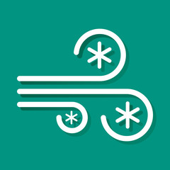 Blizzard icon, vector illustration.