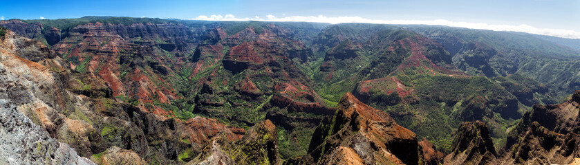 Panorama des Waimea Canyon auf Kauai, Hawaii, USA.