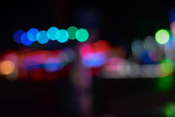Colorful blurred bokeh abstract light background