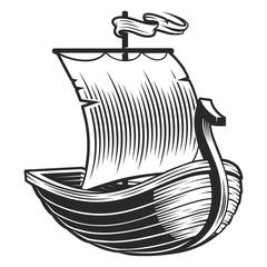 Boat emblem (raster version)