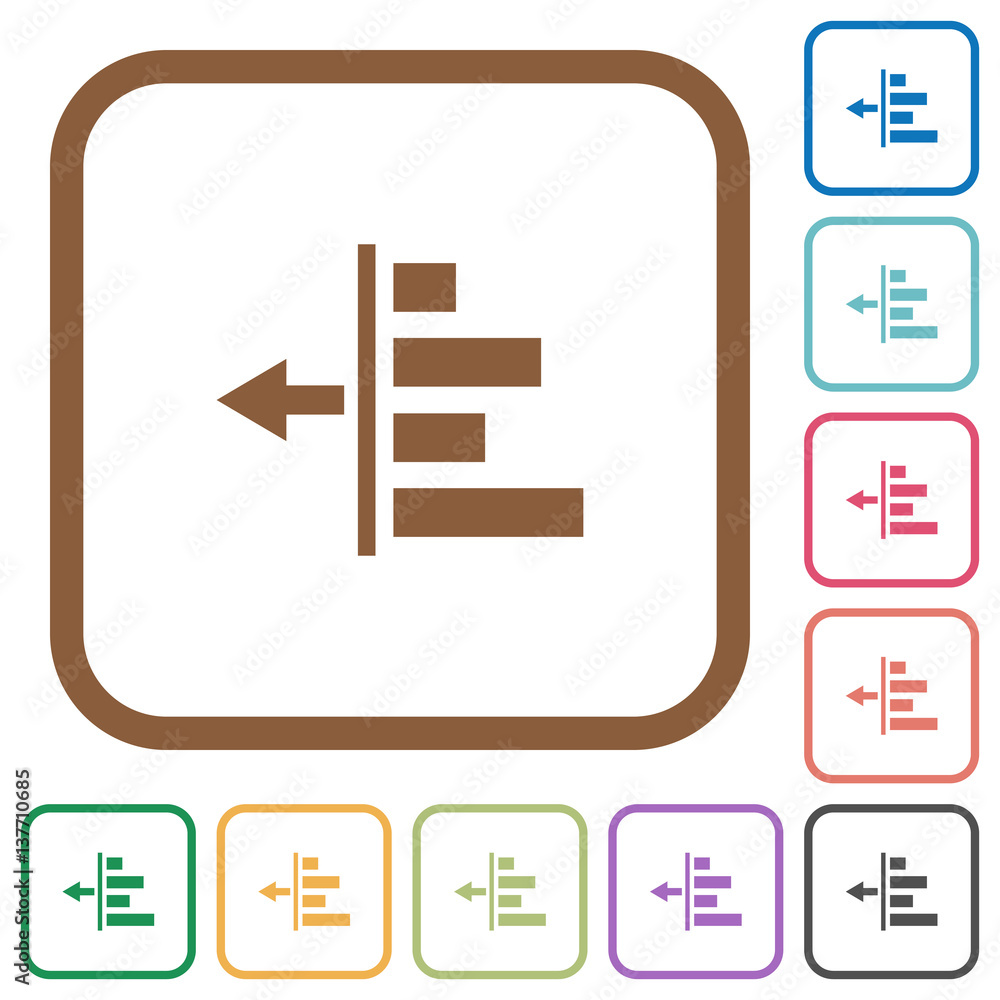 Poster decrease left indentation of content simple icons