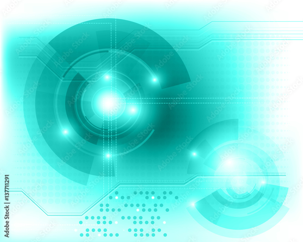 Poster tech background vector