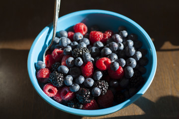 Blueberry Raspberry Blackberry Breakfast Medley