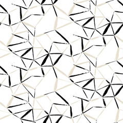 hand painted geometric pattern