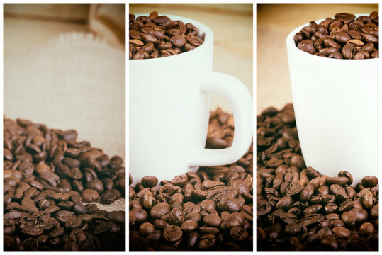 Roasted coffee beans
