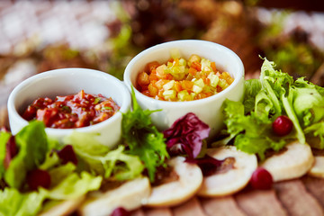 Sauces for garnish