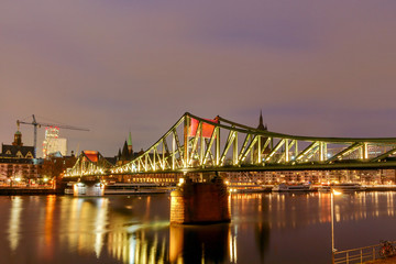 Frankfurt am Main. Pedestrian bridge.