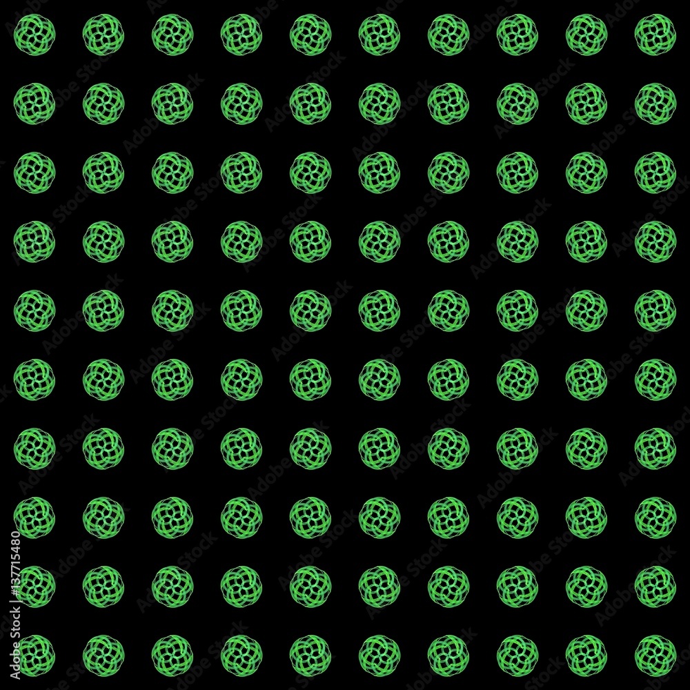 Aufkleber texture with green rendering abstract fractal pattern