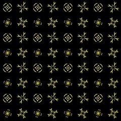 Texture with yellow rendering abstract fractal pattern