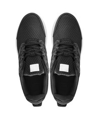 Black unbranded sneakers.