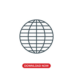 Globe icon vector