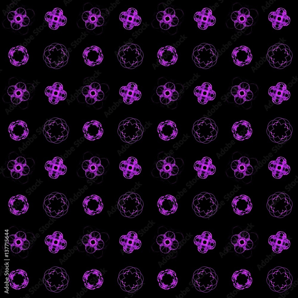 Fototapete texture with purple rendering abstract fractal pattern