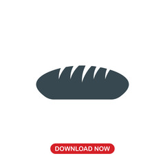 Bread icon vector
