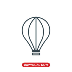Air baloon icon vector