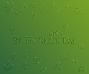 St. Patrick Day holiday card
