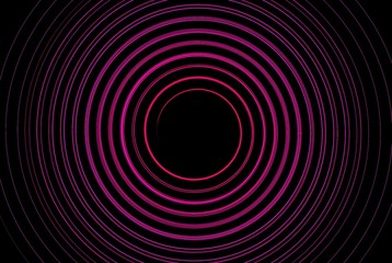 Circle dynamic bright pink cool round in dark