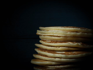 Delicious pancakes. Close up