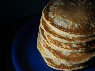 Delicious pancakes. Close up
