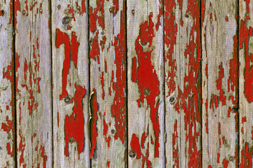 shelled fence red color