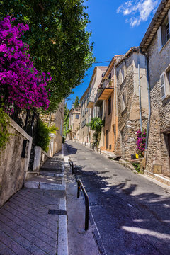 Medieval Village Cagnes sur Mer, Cote d'Azur, Provence, France.