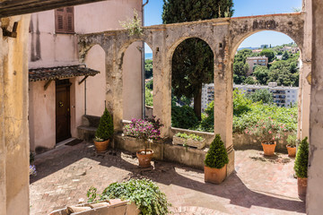 Fototapeta na wymiar Medieval Village Cagnes sur Mer, Cote d'Azur, Provence, France.
