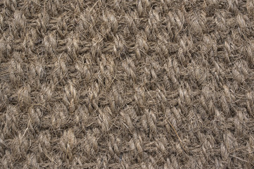 Coir rug close up