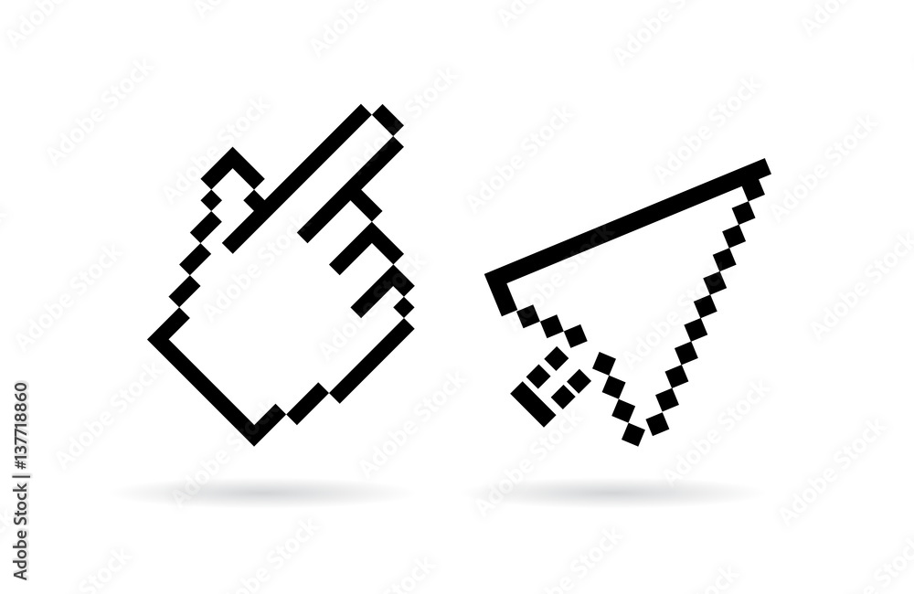 Canvas Prints hand arrow cursor vector icon