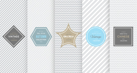 Light grey seamless patterns for universal background - 137718839