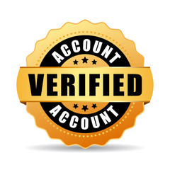 Verified account vector icon