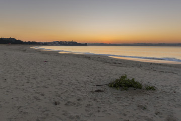 Playa de Miño (La Coruña, España).