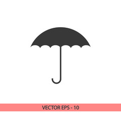 Umbrella  icon, vector illustration. Flat design style