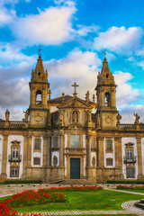 Fototapeta na wymiar Church and hospital of Sao Marcos, Braga, Portugal
