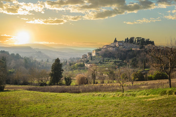 Attracted by the town between the hills, Cetona in Tuscany.