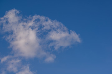 Clouds and blue sky background
