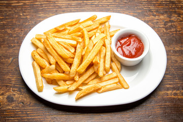 French fries with sauce