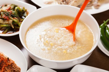 dak juk. Chicken Rice Porridge
