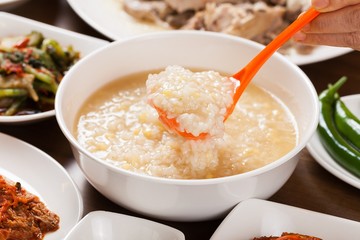dak juk. Chicken Rice Porridge