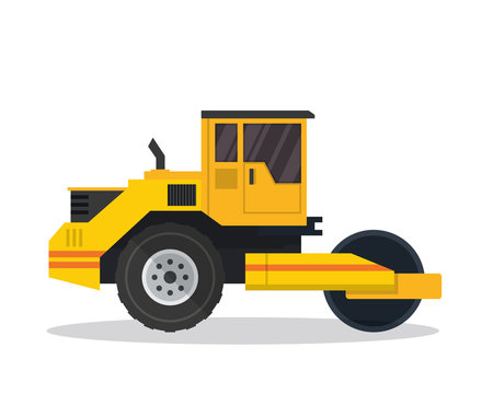 recommend clip art: Modern Flat Construction Vehicle Illustration - Crane Truck