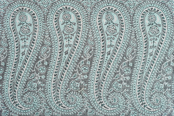 Fragment of Indian pashmina shawl pattern