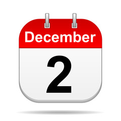 December 2 calendar icon