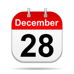 December 28 calendar icon