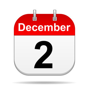 December 2 Calendar Icon