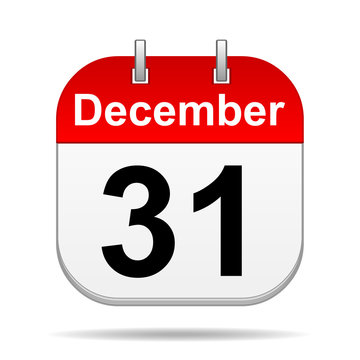 December 31 Calendar Icon