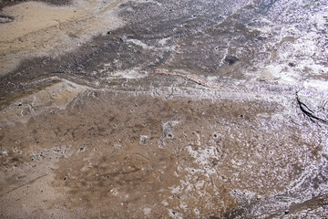 Sparkling clear aqua on rocks