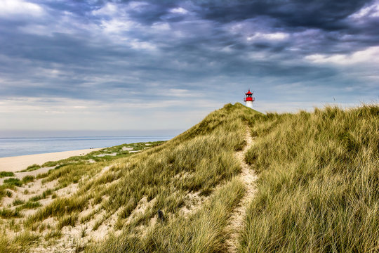 Lighthouse List Ost on the island Sylt
