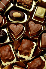 Various luxurious chocolates